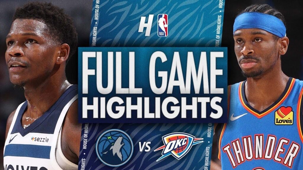 minnesota timberwolves vs oklahoma city thunder match player stats
