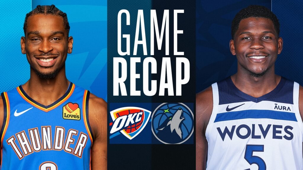 Minnesota Timberwolves vs Oklahoma City Thunder Match Player Stats
